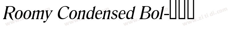 Roomy Condensed Bol字体转换